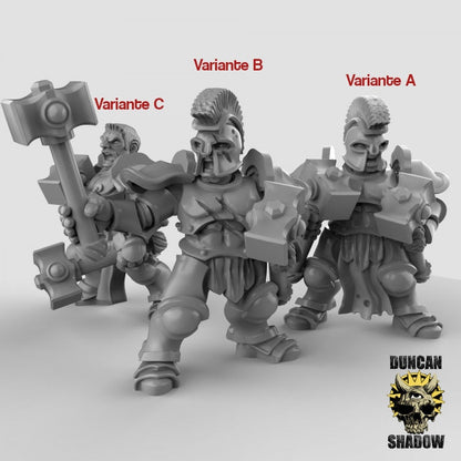 Storm Knights mit Hämmern  32mm  Tabletop  Fantasy  Gaming  D&D  Dungeons and Dragons  Pathfinder  DSA Duncan Shadow