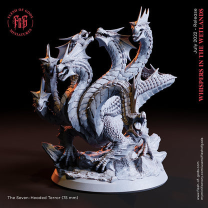 Der siebenköpfige Terror (Boss)  32mm  Tabletop  Fantasy  D&D  Dungeons and Dragons  Pathfinder  DSA  Flesh of Gods