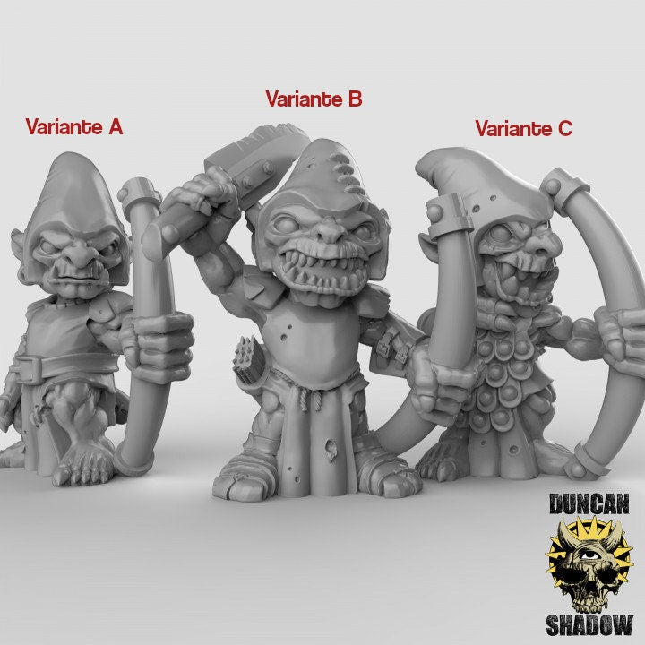 Goblin Bogenschützen  32mm  Tabletop  Fantasy  Gaming  D&D  Dungeons and Dragons  Pathfinder  DSA Duncan Shadow