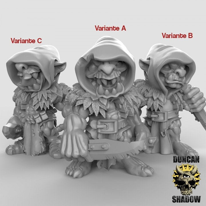 Goblin Scouts  32mm  Tabletop  Fantasy  Gaming  D&D  Dungeons and Dragons  Pathfinder  DSA Duncan Shadow