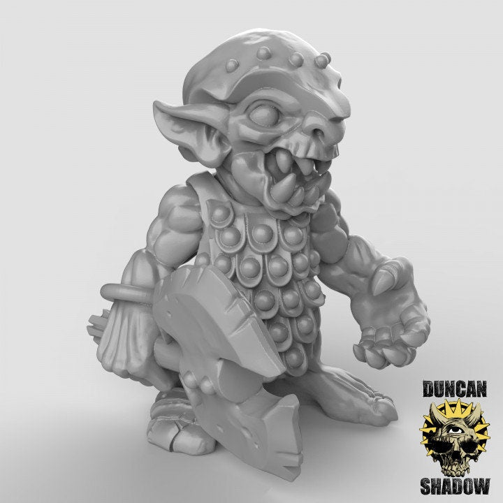 Goblin mit Axt  32mm  Tabletop  Fantasy  Gaming  D&D  Dungeons and Dragons  Pathfinder  DSA Duncan Shadow