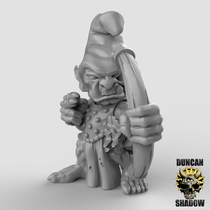 Goblin mit Bogen  32mm  Tabletop  Fantasy  Gaming  D&D  Dungeons and Dragons  Pathfinder  DSA Duncan Shadow