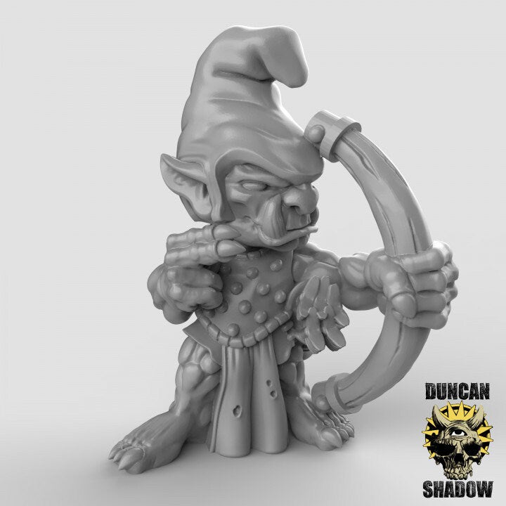 Goblin mit Bogen  32mm  Tabletop  Fantasy  Gaming  D&D  Dungeons and Dragons  Pathfinder  DSA Duncan Shadow
