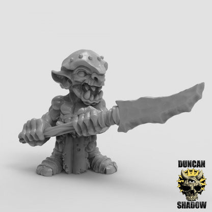 Goblin mit Speer  32mm  Tabletop  Fantasy  Gaming  D&D  Dungeons and Dragons  Pathfinder  DSA Duncan Shadow