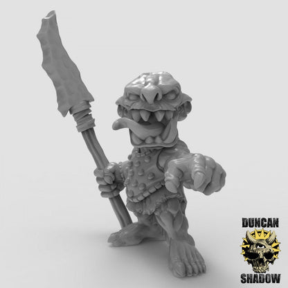Goblin mit Speer  32mm  Tabletop  Fantasy  Gaming  D&D  Dungeons and Dragons  Pathfinder  DSA Duncan Shadow