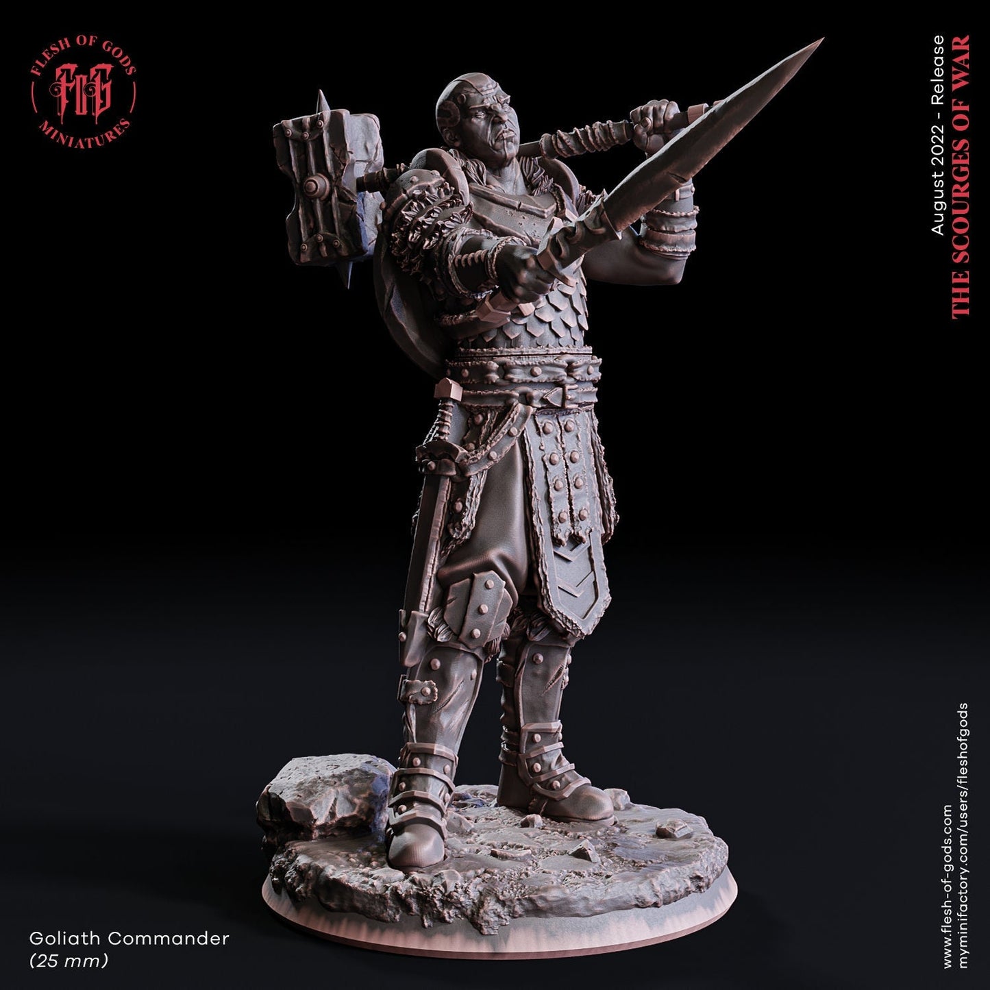 Goliath Kommandant (Hero)  32mm  Flesh of Gods