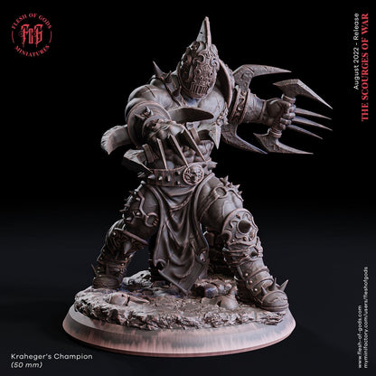 Champion des Kraheger (Villain)  32mm  Flesh of Gods