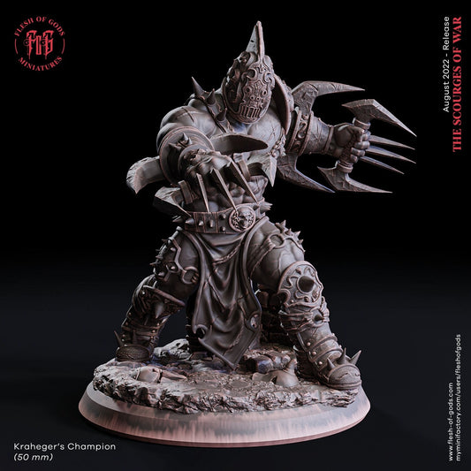 Champion des Kraheger (Villain)  32mm  Flesh of Gods