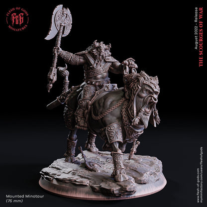 Berittener gepanzerter Minotaurus (Monster)  32mm  Flesh of Gods