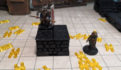Dungeon - Erhöhung (halbhoch) - 3D gedruckt - Gelände - Terrain - Fat Dragon Games 28mm - Ultimate Dragonlock - Scenery - Terrain