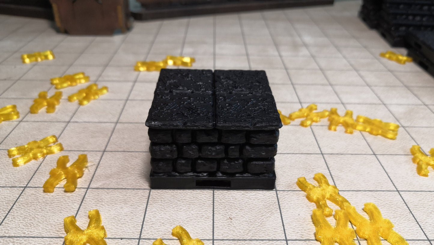 Dungeon - Erhöhung (halbhoch) - 3D gedruckt - Gelände - Terrain - Fat Dragon Games 28mm - Ultimate Dragonlock - Scenery - Terrain