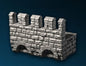 Castle - Außenmauer (2x4) Wehrgang mit Zinnen, Gelände, Terrain für 28mm/32mm - Ultimate Dragonlock Scenery für Tabletop Gaming