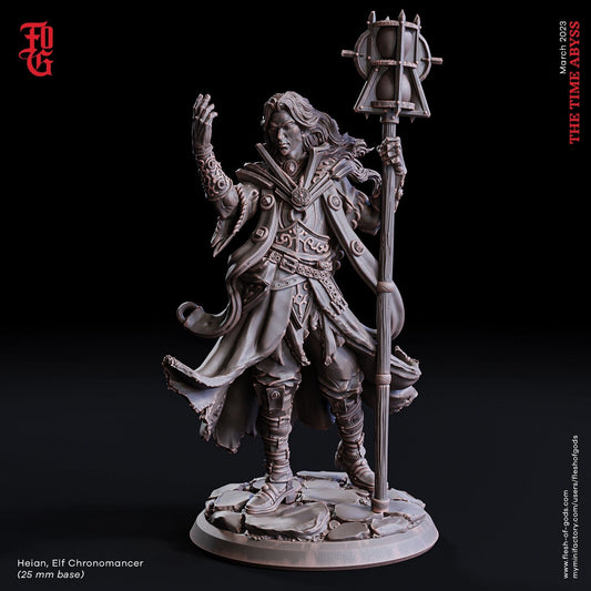Heian - elfisches Chronomancer (Hero)  32mm  Tabletop  Fantasy  D&D  Dungeons and Dragons  Pathfinder  DSA  Flesh of Gods