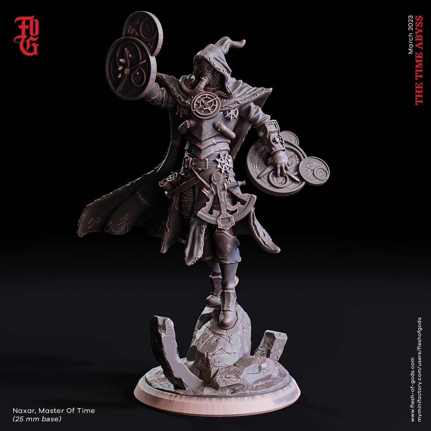 Naxar, Herr der Zeit (Zeitbeschwörer) (Enemy)  32mm  Tabletop  Fantasy  D&D  Dungeons and Dragons  Pathfinder  DSA  Flesh of Gods