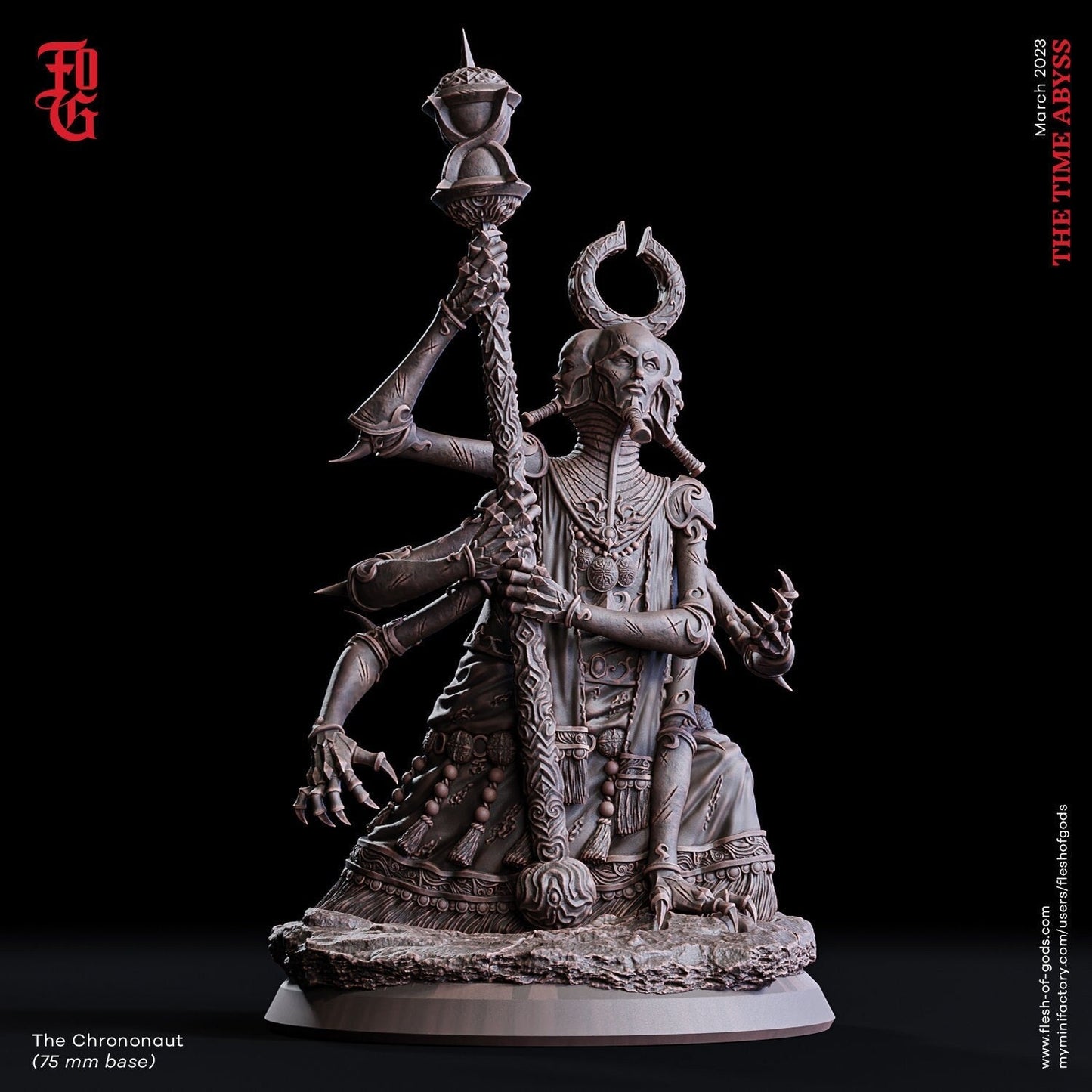 Der Chrononaut (Boss)  32mm  Tabletop  Fantasy  D&D  Dungeons and Dragons  Pathfinder  DSA  Flesh of Gods
