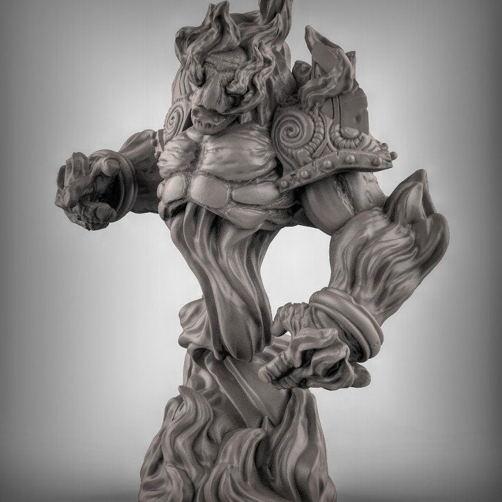 Feuer Elementar (Paar)  Maßstab 32mm  Tabletop  D&D  Dungeons and Dragons  Pathfinder  DSA Duncan Shadow