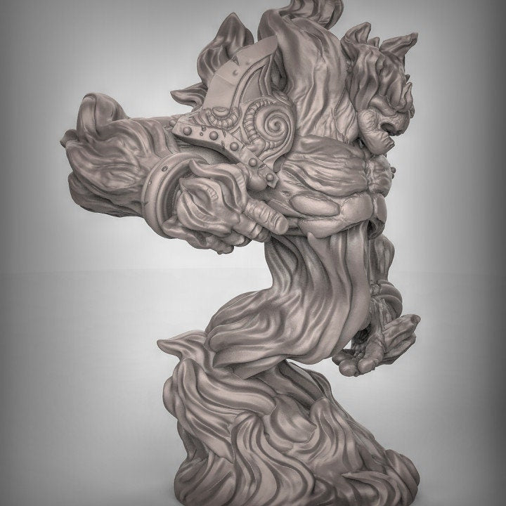 Feuer Elementar (Paar)  Maßstab 32mm  Tabletop  D&D  Dungeons and Dragons  Pathfinder  DSA Duncan Shadow