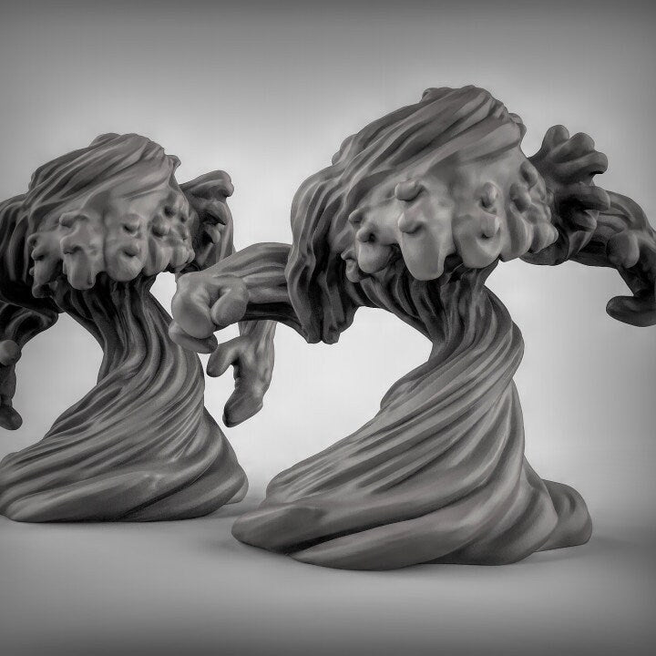 Wasser Elementar (Paar)  Maßstab 32mm  Tabletop  D&D  Dungeons and Dragons  Pathfinder  DSA Duncan Shadow