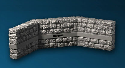 Castle - Turmelement (Wand) - Gelände, Terrain - Ultimate Dragonlock - 28mm Tabletop Gaming