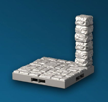 Castle - Ecke innen - Gelände, Terrain für 28mm/32mm - Ultimate Dragonlock Scenery für Tabletop Gaming