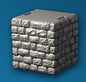 Castle - Außenmauer (2x2) Mittelstück, Gelände, Terrain für 28mm/32mm - Ultimate Dragonlock Scenery für Tabletop Gaming
