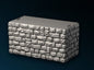 Castle - Außenmauer (2x4) Mittelstück, Gelände, Terrain für 28mm/32mm - Ultimate Dragonlock Scenery für Tabletop Gaming