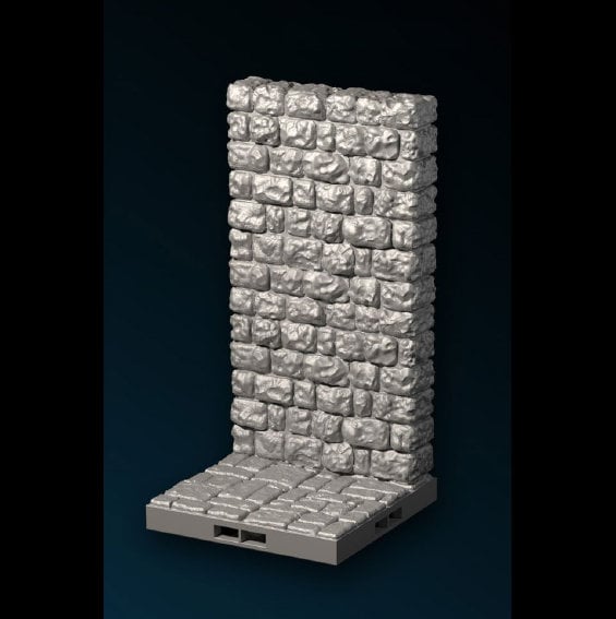 Castle - Torhaus Seitenwand, Gelände, Terrain für 28mm/32mm - Ultimate Dragonlock Scenery für Tabletop Gaming