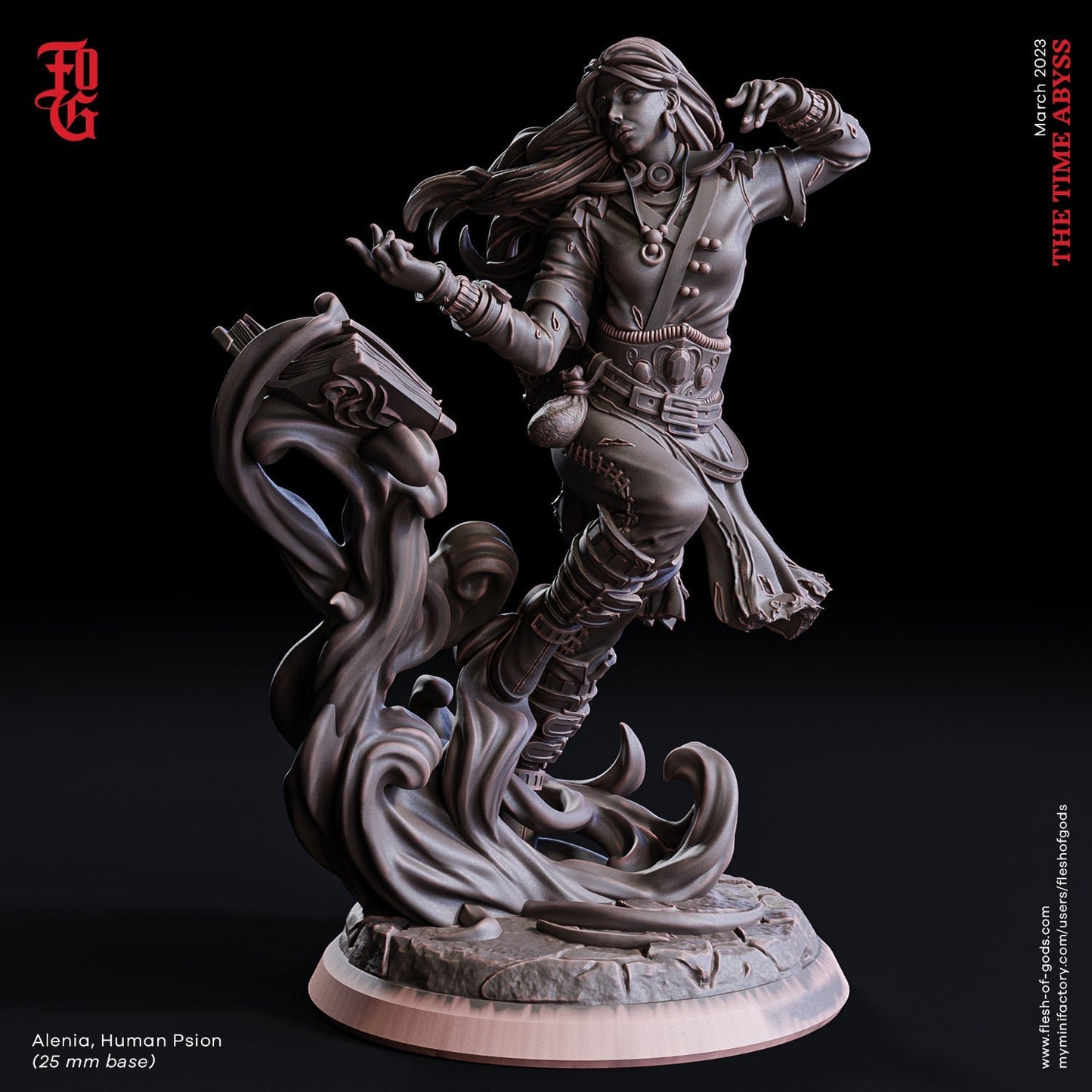 Alenia - menschliche Psion (Hero)  32mm  Tabletop  Fantasy  D&D  Dungeons and Dragons  Pathfinder  DSA  Flesh of Gods