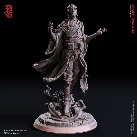 Aluin - menschlicher Psion (Hero)  32mm  Tabletop  Fantasy  D&D  Dungeons and Dragons  Pathfinder  DSA  Flesh of Gods