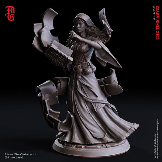Elisen, die Hellseherin (NPC)  32mm  Tabletop  Fantasy  D&D  Dungeons and Dragons  Pathfinder  DSA  Flesh of Gods