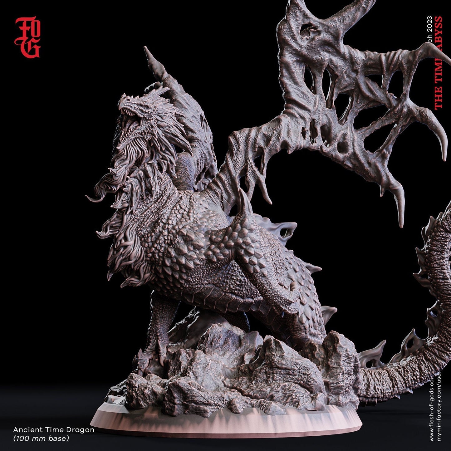 Ehrwürdige Drache der Zeit (Enemy)  32mm  Tabletop  Fantasy  D&D  Dungeons and Dragons  Pathfinder  DSA  Flesh of Gods