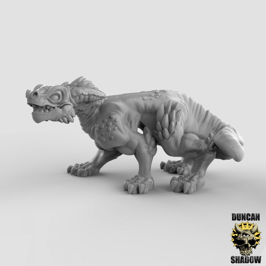 Kobold Drachen Hund in versch. Posen  32mm  Tabletop  D&D  Dungeons and Dragons  Pathfinder  DSA Duncan Shadow