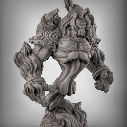 Feuer Elementar (Paar)  Maßstab 32mm  Tabletop  D&D  Dungeons and Dragons  Pathfinder  DSA Duncan Shadow