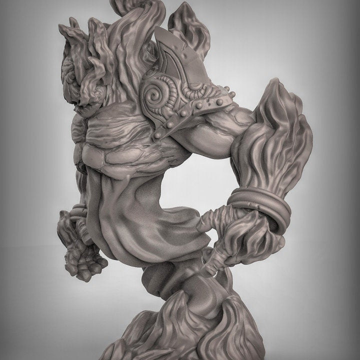 Feuer Elementar (Paar)  Maßstab 32mm  Tabletop  D&D  Dungeons and Dragons  Pathfinder  DSA Duncan Shadow