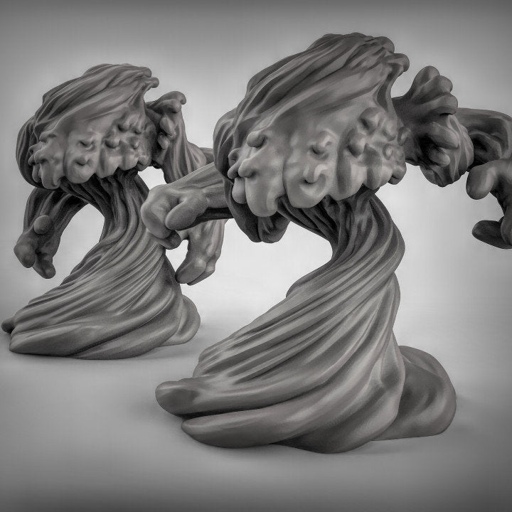 Wasser Elementar (Paar)  Maßstab 32mm  Tabletop  D&D  Dungeons and Dragons  Pathfinder  DSA Duncan Shadow
