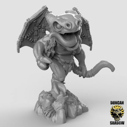 Kobold mit mechanischen Flügeln  32mm  Tabletop  D&D  Dungeons and Dragons  Pathfinder  DSA Duncan Shadow
