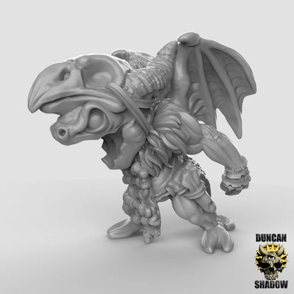 Kobold-Schamane mit mechanischen Flügeln  32mm  Tabletop  D&D  Dungeons and Dragons  Pathfinder  DSA Duncan Shadow