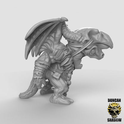 Kobold-Schamane mit mechanischen Flügeln  32mm  Tabletop  D&D  Dungeons and Dragons  Pathfinder  DSA Duncan Shadow