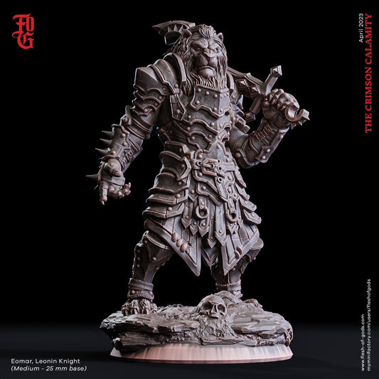 Eomar, löwischer Ritter (Hero)  32mm  Tabletop  Fantasy  D&D  Dungeons and Dragons  Pathfinder  DSA  Flesh of Gods