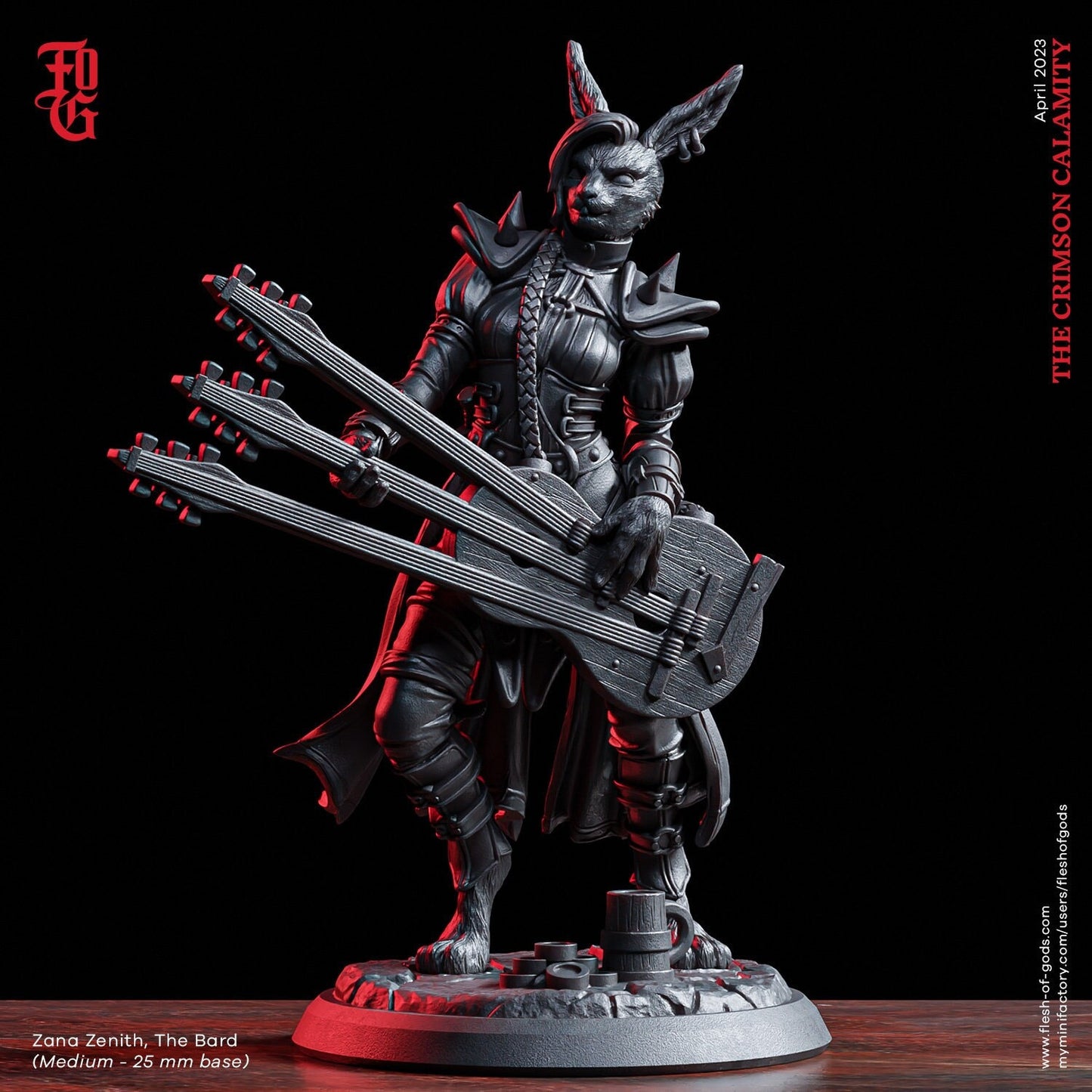 Zana Zenith, Die Bardin (Osterspecial)  32mm  Tabletop  Fantasy  D&D  Dungeons and Dragons  Pathfinder  DSA  Flesh of Gods