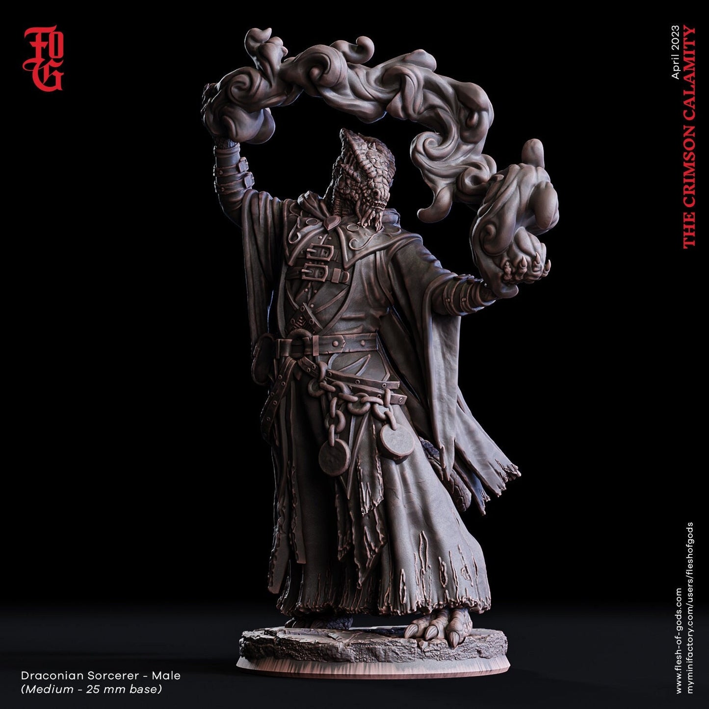 Drachen-Zauberer (Enemy)  32mm  Tabletop  Fantasy  D&D  Dungeons and Dragons  Pathfinder  DSA  Flesh of Gods