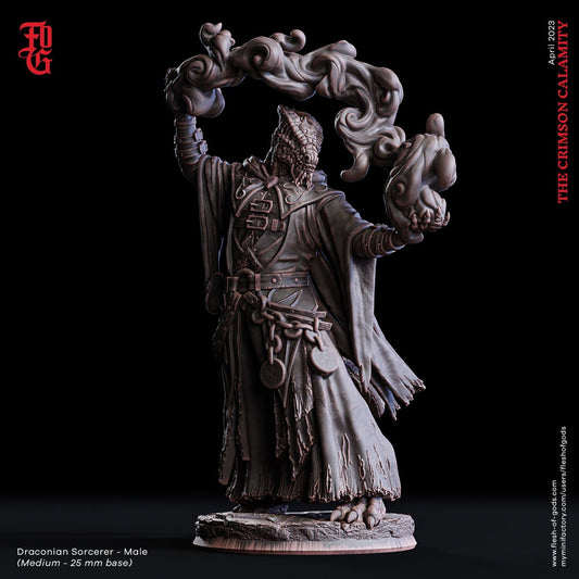 Drachen-Zauberer (Enemy)  32mm  Tabletop  Fantasy  D&D  Dungeons and Dragons  Pathfinder  DSA  Flesh of Gods