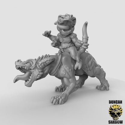 Kobold Kavallerie mit Bogen  32mm  Tabletop  D&D  Dungeons and Dragons  Pathfinder  DSA Duncan Shadow