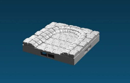Kanalboden - Rinnenende, Abwasserkanal - Gelände, Terrain - 28/32mm Tabletop Gaming - Ultimate Dragonlock