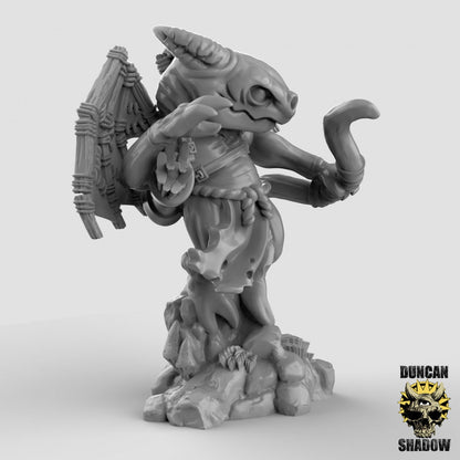 Kobold mit mechanischen Flügeln  32mm  Tabletop  D&D  Dungeons and Dragons  Pathfinder  DSA Duncan Shadow