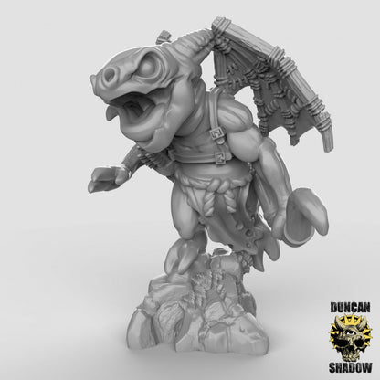 Kobold mit mechanischen Flügeln  32mm  Tabletop  D&D  Dungeons and Dragons  Pathfinder  DSA Duncan Shadow