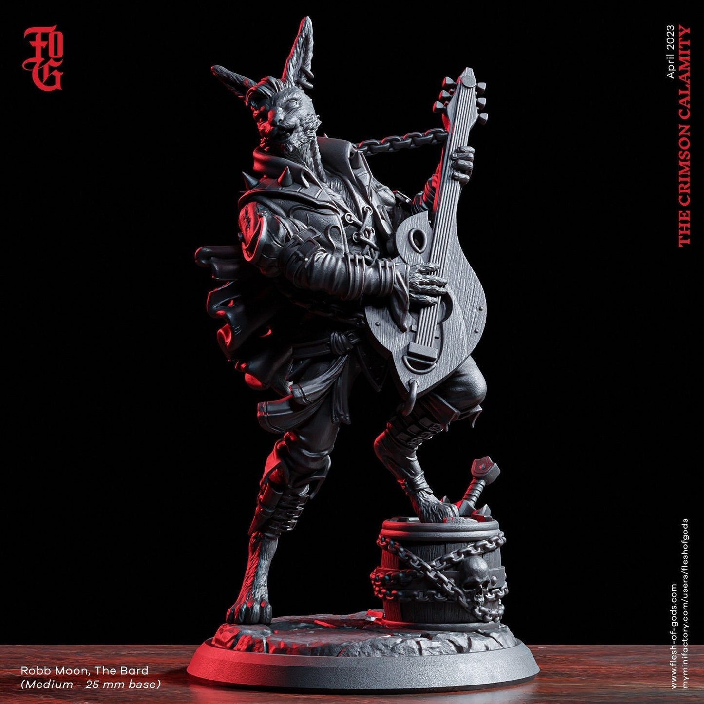 Robb Moon, Der Barde (Osterspecial)  32mm  Tabletop  Fantasy  D&D  Dungeons and Dragons  Pathfinder  DSA  Flesh of Gods
