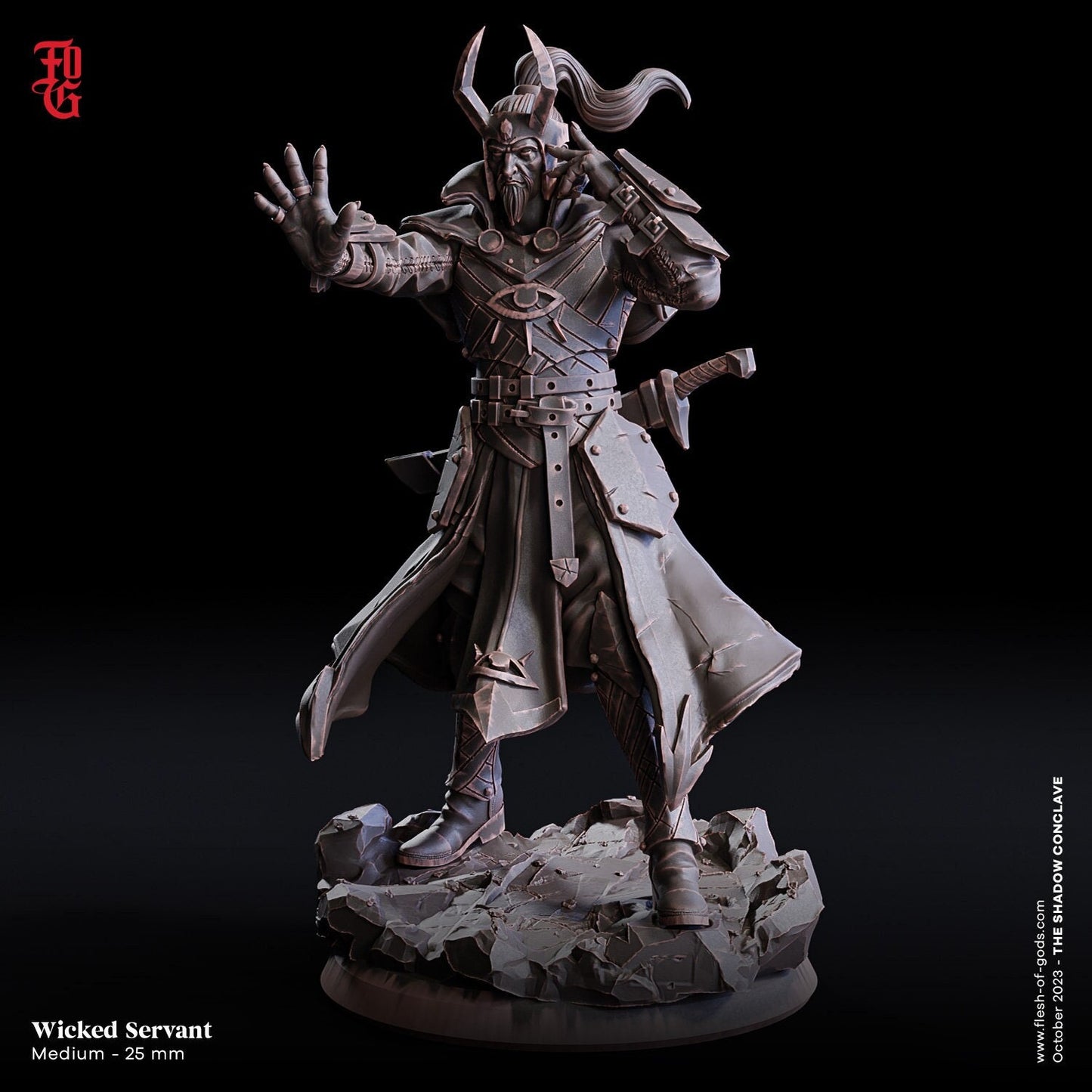 Wicked Servant (Hero, Aberrant Mind Sorcerer)  32mm  Tabletop  Fantasy  D&D  Dungeons and Dragons  Pathfinder  DSA  Flesh of Gods