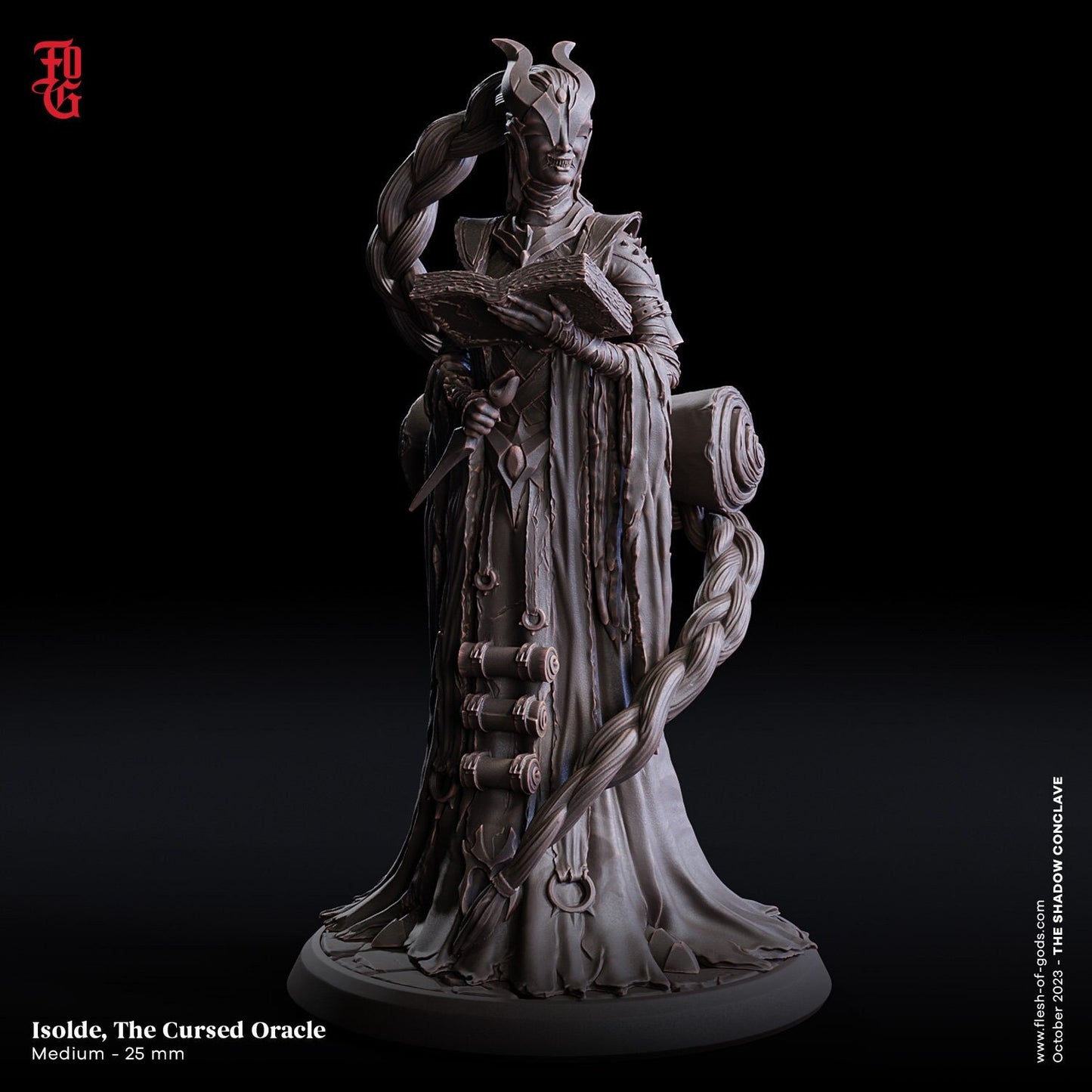 Isolde, das verfluchte Orakel (NPC)  32mm  Tabletop  Fantasy  D&D  Dungeons and Dragons  Pathfinder  DSA  Flesh of Gods