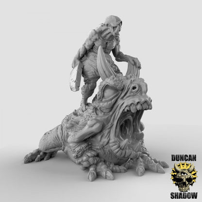 Dämon auf Pestkröte  32mm  Tabletop  D&D  Dungeons and Dragons  Pathfinder  DSA Duncan Shadow